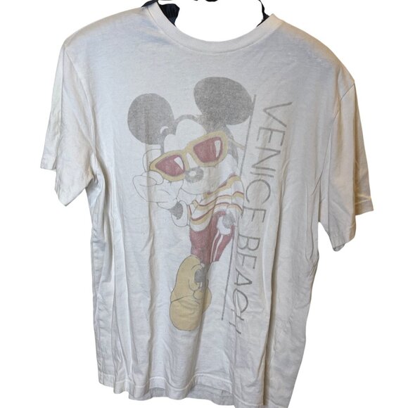 Tailgate Tops - Tailgate Mickey Mouse Venice Beach T-Shirt Disney Graphic Tee Faded Cotton Sz L
